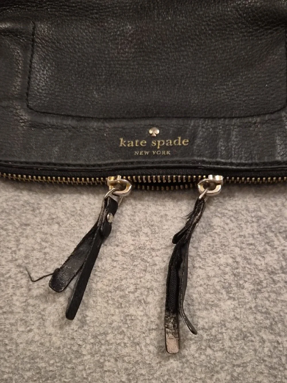 kate spade Black Pebbled Leather Crossbody Bag